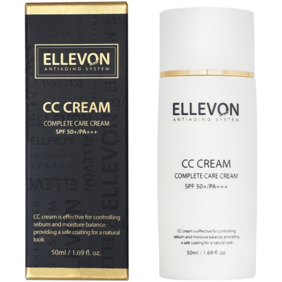 Крем для лица ELLEVON CC SPF 50+/PA+++, 50 мл Крем для лица ELLEVON CC SPF 50+/PA+++, 50 мл