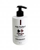 Восстанавливающий шампунь для волос с коллагеном Philosophy Perfect Hair Shampoo Collagen, 400 мл
