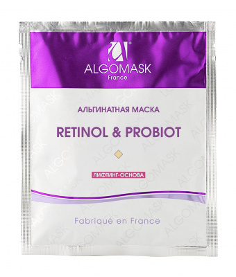 Альгинатная маска «Retinol & Probiot» Algomask Peel Off Mask Retinol & Probiot, 25 гр Альгинатная маска «Retinol & Probiot» Algomask Peel Off Mask Retinol & Probiot, 25 гр