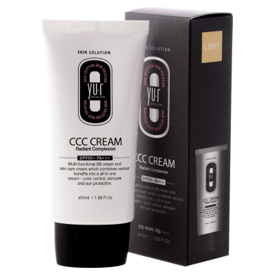 Корректирующий тональный крем YU.R CCC Cream Radiant Complexion SPF50+ Light, 50 мл