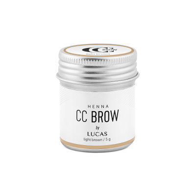 Хна для бровей Lucas Cosmetics CC Brow Color Correction в баночке Light Brown /Светло-коричневый (Light Brown), 5 гр