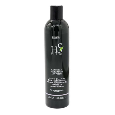 Шампунь для светлых и обесцвеченных волос с двойным пигментом Dikson HS Milano SHAMPOO BLONDE HAIR DOUBLE POWER ANTI-YELLOW 350 мл Шампунь для светлых и обесцвеченных волос с двойным пигментом Dikson HS Milano SHAMPOO BLONDE HAIR DOUBLE POWER ANTI-YELLOW 350 мл