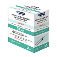 Шприц медицинский Luer Slip Медицина Medical syringe Luer Slip, 10 мл Шприц медицинский Luer Slip Медицина Medical syringe Luer Slip, 10 мл