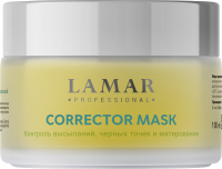 Маска-корректор против несовершенств кожи с салициловой кислотой и серебром Lamar Professional Concealer mask against skin imperfections with salicylic acid and silver, 100 мл