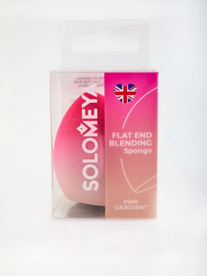 Спонж для макияжа со срезом, Розовый Градиент Solomeya Solomeya Flat End blending sponge, Pink Gradient, 1 шт