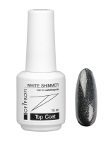 Топ для ногтей WHITE SHIMMER Sofiprofi Top Coat, 10 мл