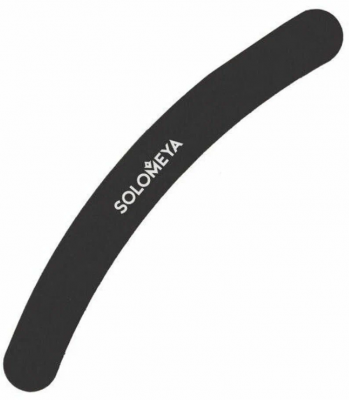 Solomeya Пилка для ногтей Бумеранг #100180 Curved Black File 0809