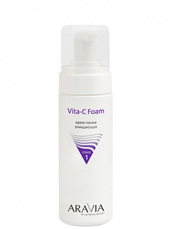 Крем-пенка для лица Aravia Professional Vita-C Foaming