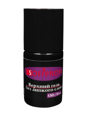 Верхний гель топ для маникюра без липкого слоя Sofiprofi Top Coat, 10 мл