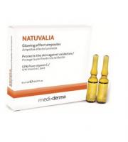 Ампулы с сияющим эффектом Natuvalia Glowing Effect, 5 шт. По 2 мл