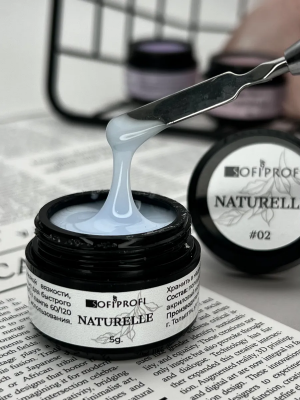 Гель камуфлирующий для наращиванмя ногтей Naturelle Тон 01 Sofiprofi Camouflage gel, 15 мл