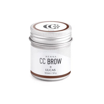 Хна для бровей в баночке коричневый Lucas Cosmetics CC Brow Color Correction Brown, 10 гр