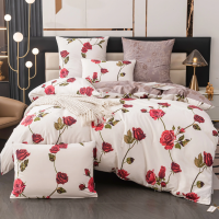 Комплект постельного белья Делюкс Сатин  Евро 4 наволочки,VIVA - HOME TEXTILE