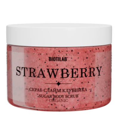 Скраб-слайм для тела, Клубника Плацентоль, 300 мл