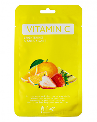 Тканевая маска для лица с витамином С Yu.R Me Vitamin C Sheet Mask, 5 шт