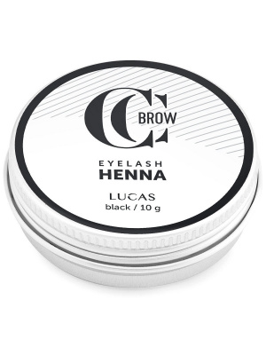 Хна для окрашивания ресниц и бровей в баночке чёрный Lucas Cosmetics CC Eyelashes&Brow Black /Черный (Black), 10 гр Хна для окрашивания ресниц и бровей в баночке чёрный Lucas Cosmetics CC Eyelashes&Brow Black /Черный (Black), 10 гр