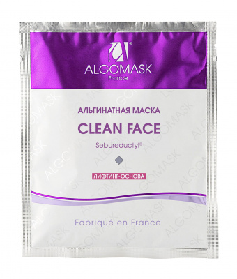 Альгинатная маска «Clean Face» c комплексом Seboreductyl Algomask Peel Off Mask “Clean Face” with Nicotinamide, 25 гр