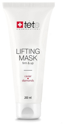 Лифтинг маска для лица с экстрактом икры и алмазной микропудрой TETe Cosmeceutical Lifting Mask Caviar and Diamonds, 200 мл.