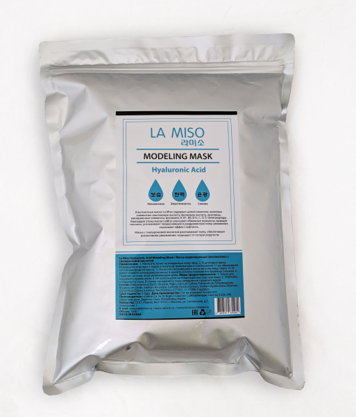 Альгинатная маска с гиалуроновой кислотой La Miso Hyaluronic Acid Modeling Mask, 1000 мл Альгинатная маска с гиалуроновой кислотой La Miso Hyaluronic Acid Modeling Mask, 1000 мл