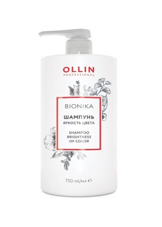 Шампунь для окрашенных волос "Яркость цвета" OLLIN Professional, 750мл