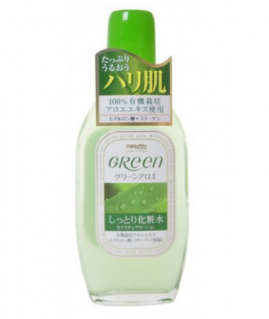 Увлажняющий лосьон для ухода за сухой кожей лица Meishoku Green Plus Aloe Moisture Lotion