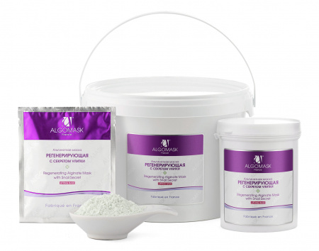 Альгинатная маска регенерирующая с секретом улитки Algomask Alginate Mask with Snail Secret
