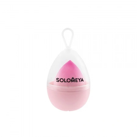 Большой спонж для макияжа в виде капли Розовый Градиент Solomeya Large Drop blending sponge Pink Gradient