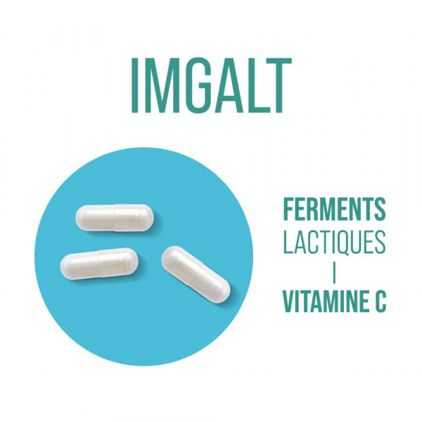 Имгальт- пищевая добавка для поддержания баланса кишечной флоры Jaldes Laboratoire Imgalt ferments lactiques, 60 шт