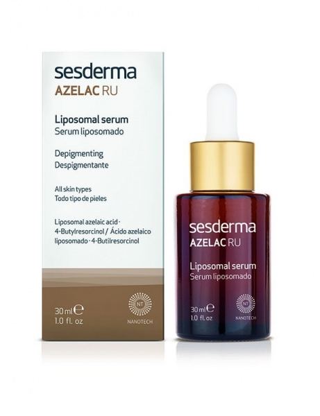 Липосомальная сыворотка от пигментации Azelac Ru Liposomal Serum Depigmenting,  30 мл Липосомальная сыворотка от пигментации Azelac Ru Liposomal Serum Depigmenting,  30 мл