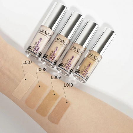 Консилер стойкий водоотталкивающий для коррекции несовершенств, песочно-бежевый Aravia Professional No blemish cover 03 concealer, 5 мл