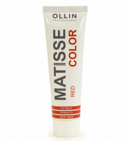 Пигмент прямого действия OLLIN Professional MATISSE COLOR red/красный 100 мл Пигмент прямого действия OLLIN Professional MATISSE COLOR red/красный 100 мл