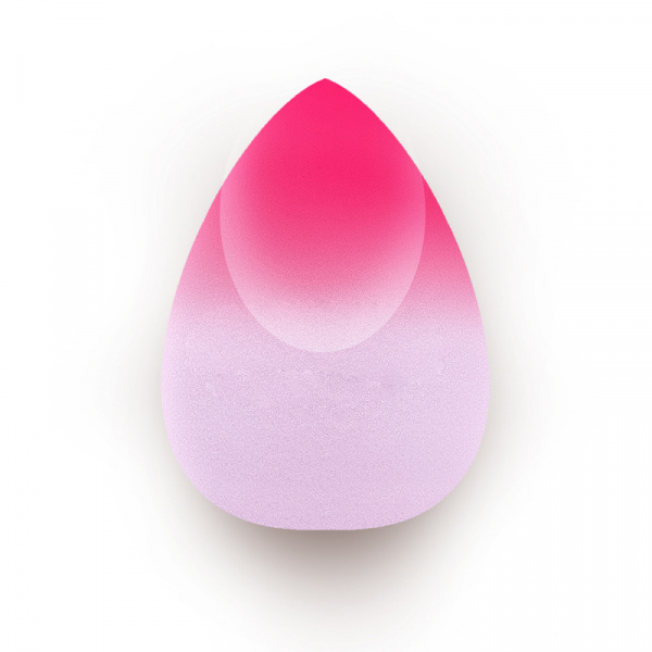 Косметический спонж для макияжа меняет цвет Purple-pink Solomeya Color Changing blending sponge Purple-pink