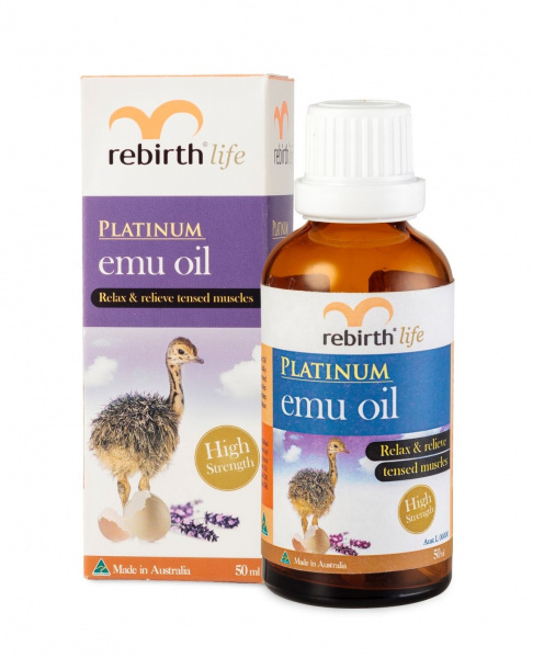 Платиновое масло Эму Rebirth Platinum Extra Strength Emu Oil, 50 мл Платиновое масло Эму Rebirth Platinum Extra Strength Emu Oil, 50 мл