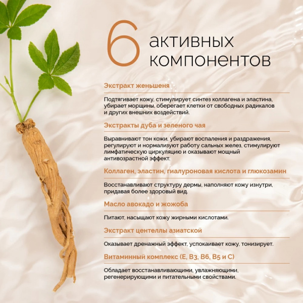 Крем для кожи вокруг глаз Женьшень Dr.Kozhevatkin, 15 мл.