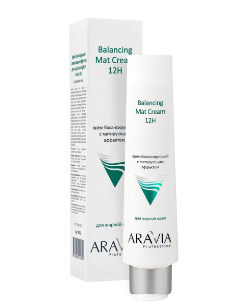 Крем для лица балансирующий с матирующим эффектом Aravia Balancing Mat Cream 12H, 100 мл