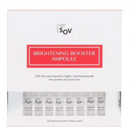 Осветляющая ампульная сыворотка для лица Isov Sorex Brightening Booster Ampoule, 2 мл