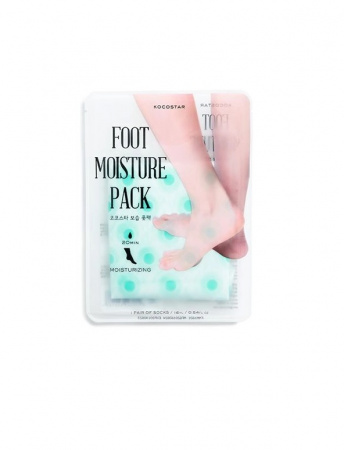 Увлажняющая маска-уход для ног (мятная) Kocostar  FOOT MOISTURE PACK (MINT), 16 мл.