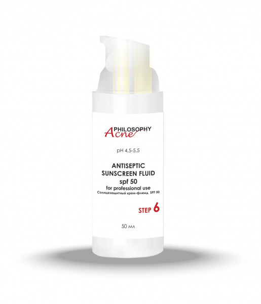 Солнцезащитный крем-флюид SPF50 Philosophy Acne Derm Sunscreen Fluid SPF50, 50 мл Солнцезащитный крем-флюид SPF50 Philosophy Acne Derm Sunscreen Fluid SPF50, 50 мл