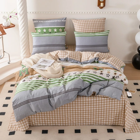 Комплект постельного белья Люкс Сатин 100% хлопок на резинке, VIVA - HOME TEXTILE