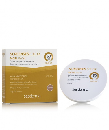 Солнцезащитное тональное средство SPF 50 Sesderma Screenses Color Make-up SPF 50 Brown