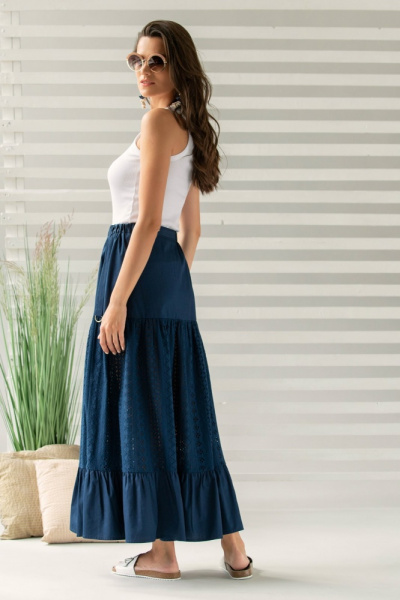 Юбка макси с перфорацией Юбка макси с перфорацией