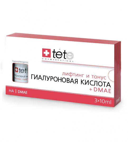 Гиалуроновая кислота с ДМАЭ TETe Cosmeceutical Hyaluronic Acid + DMAE, 30 мл Гиалуроновая кислота с ДМАЭ TETe Cosmeceutical Hyaluronic Acid + DMAE, 30 мл