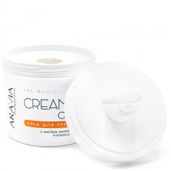Крем для рук с маслом кокоса и манго Aravia Cream Oil, 550 мл Крем для рук с маслом кокоса и манго Aravia Cream Oil, 550 мл