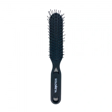 Solomeya Расческа для распутывания сухих и влажных волос Черная / Detangler Hairbrush for Wet & Dry Hair Black Aesthetic, 1 шт 5460-M2