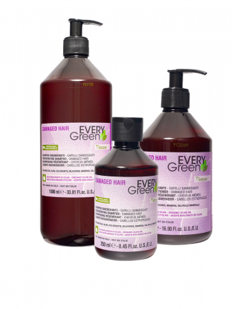 Шампунь для поврежденных волос Dikson EVERY GREEN VEGAN DAMAGED HAIR SHAMPOO. 250 ml