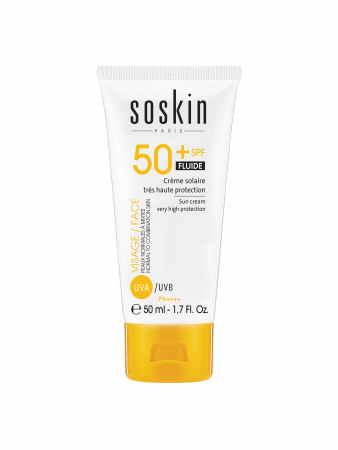 Солнцезащитный флюид SPF 50 Soskin SPF50+ Sun Cream Fluid, 50 мл