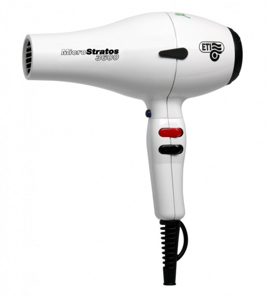Фен ETI Micro Stratos 3600, 2400 ватт, белый