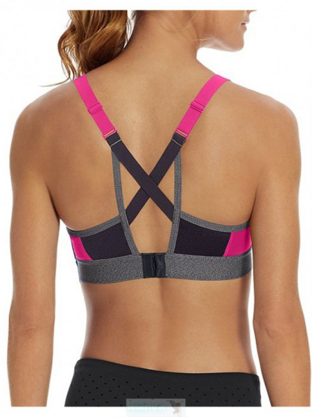 Спортивный бюстгальтер с V-образным вырезом