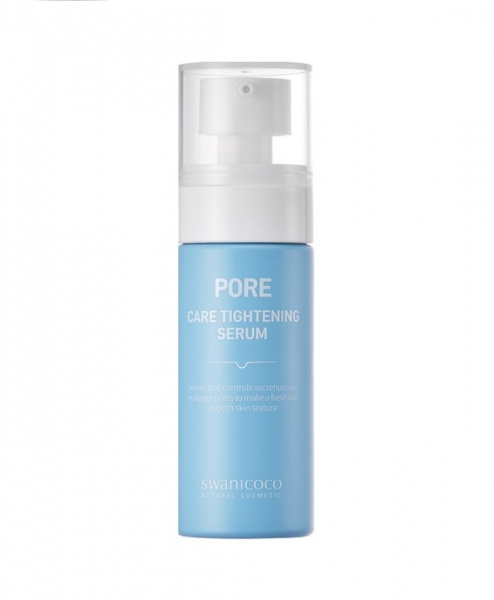 Сыворотка с поросужающим травяным комплексом и гиалуроновой кислотой Swanicoco Pore Care Tightening Serum, 50 мл Сыворотка с поросужающим травяным комплексом и гиалуроновой кислотой Swanicoco Pore Care Tightening Serum, 50 мл