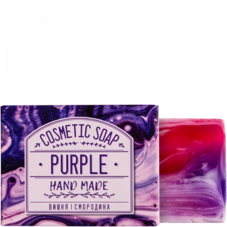  Мыло для лица и тела Вишня и смородина Плацентоль Purple, 75гр